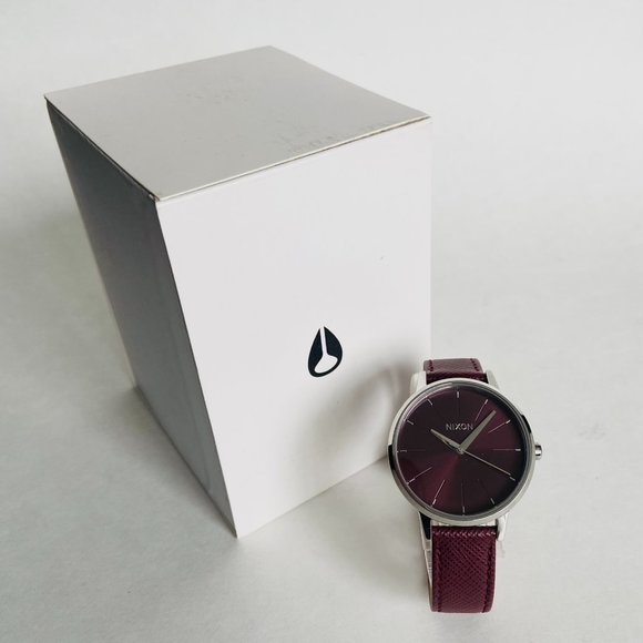 Nixon Kensington Leather 37 MM Silver Port - Picture 4 of 4
